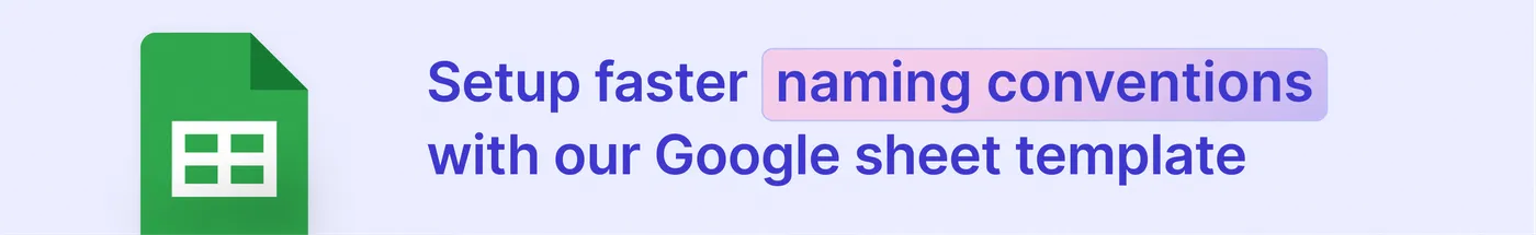 facebook naming convention template