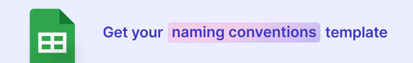 facebook naming convention template