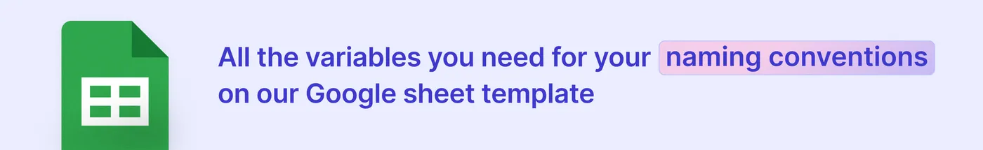 facebook naming convention template